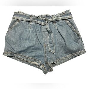Pilcro x Anthropologie Denim Paperbag Shorts